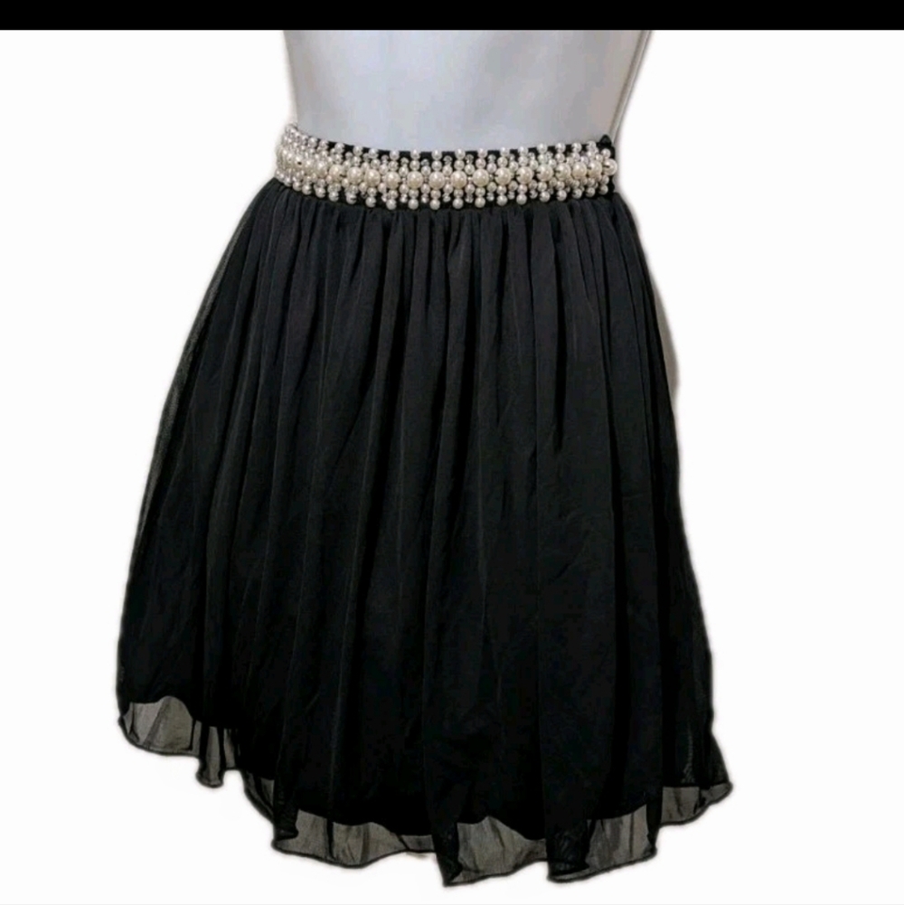 Speechless Vintage Tulle Skater Skirt Juniors 3 Pearl Waist Whimsigoth Fairy